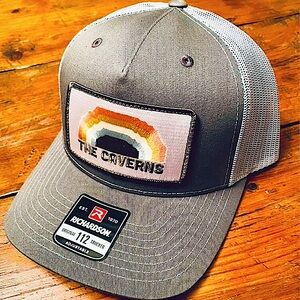 The Caverns Snapback Limited Edition Retro Rainbow Patch Trucker Hat | Cap